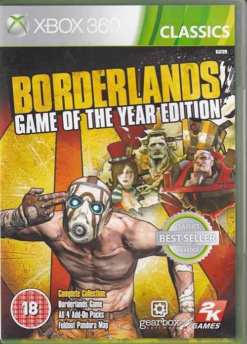 Borderlands Game of the Year Edition - Classics - XBOX 360 (B Grade) (Genbrug)